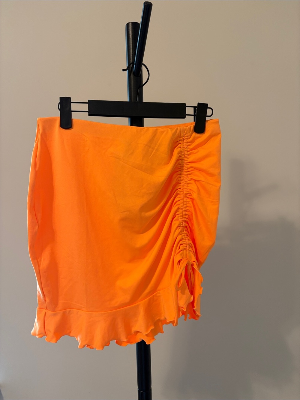 H&M neon orange skirt